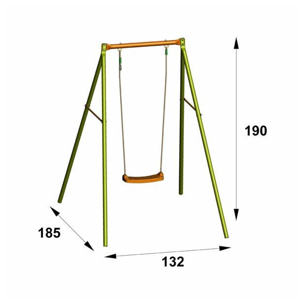 GUGALNICA AMCA KOVINSKA 1.9 M - 1 SEDEŽ