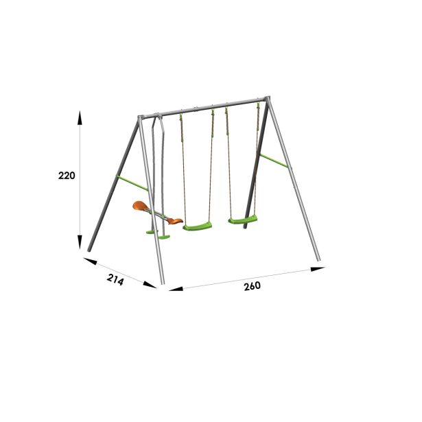 GUGALNICA AMCA KOVINSKA 2.2 M - 2 SEDEŽA 1 JAHAČ