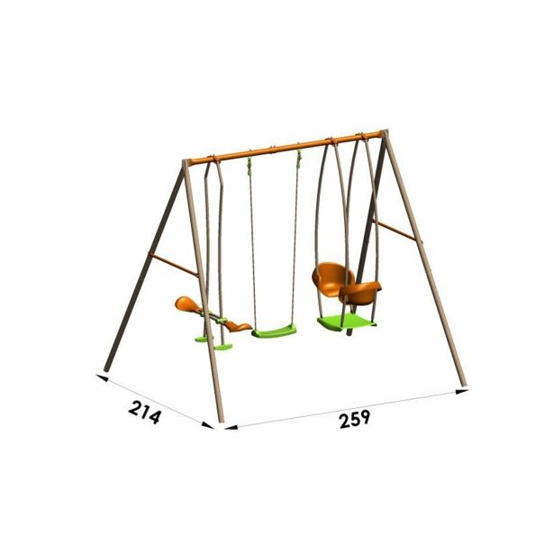 GUGALNICA AMCA KOVINSKA 2.2 M - 2 SEDEŽA 1 JAHAČ. 1 GONDOLA