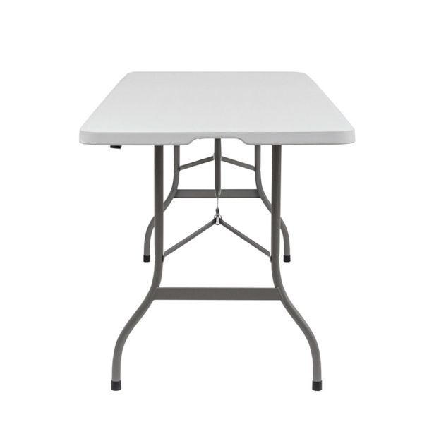 KOVINSKA MIZA MIRPOL VIVID 180X70 CM, BELA