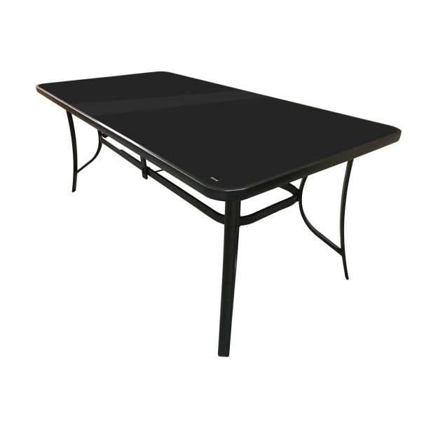 KOVINSKA MIZA MQ NYBRO 180X90X71 CM STEKLENA