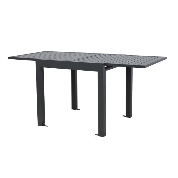 KOVINSKA MIZA MQ SUSAN, TEMNO SIVA 81.5X81.5X75 CM