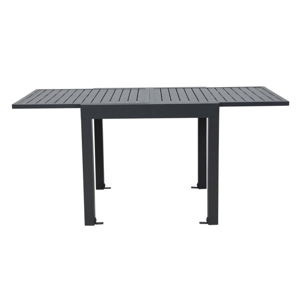 KOVINSKA MIZA MQ SUSAN, TEMNO SIVA 81.5X81.5X75 CM