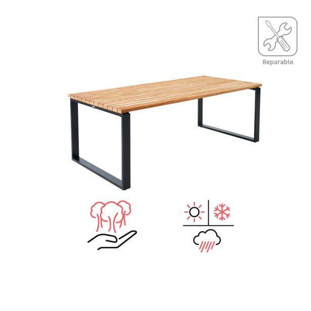 KOVINSKA MIZA NATERIAL SIROKOS FIKSNA 210X100.5 ALU FSC RECIKLIRAN TIK