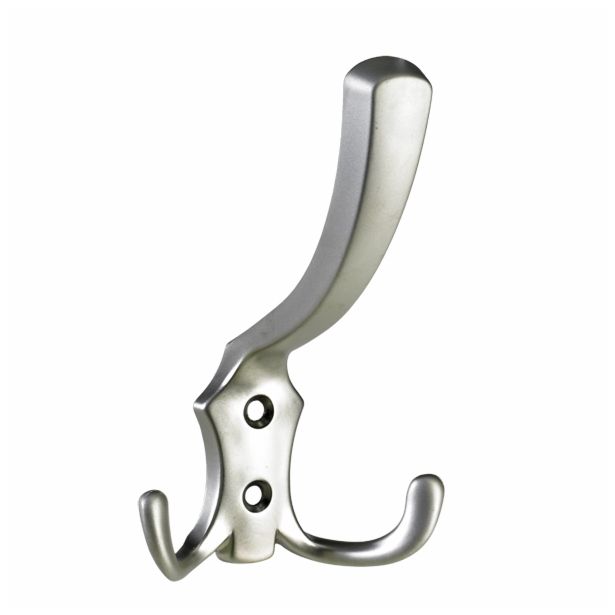 KOVINSKI OBEŠALNIK 2 KLJUKI HETTICH DIY, 125X77X75 MM, PONIKLJAN