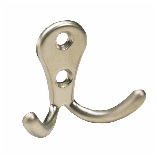 KOVINSKI OBEŠALNIK 2 KLJUKI HETTICH DIY, 52X54X24 MM, PONIKLJAN