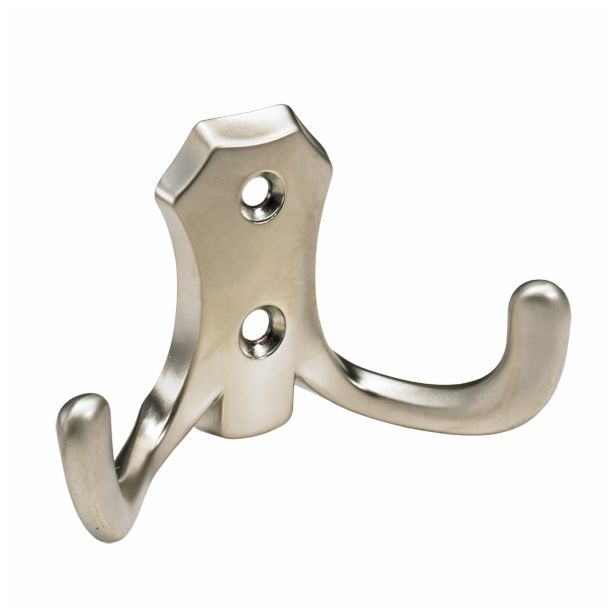 KOVINSKI OBEŠALNIK 2 KLJUKI HETTICH DIY, 77X47X31 MM, PONIKLJAN