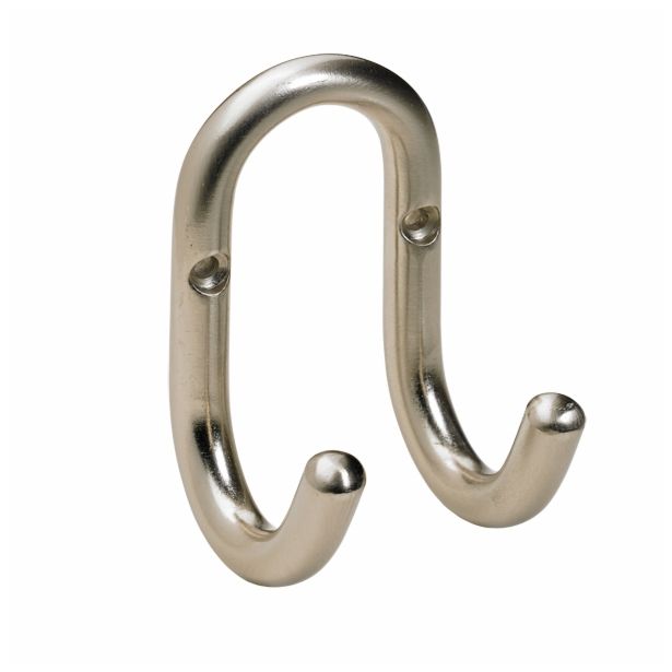 KOVINSKI OBEŠALNIK 2 KLJUKI HETTICH DIY, 51X91X56 MM, IZGLED INOX