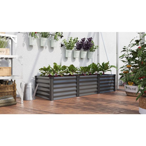 KOVINSKA VISOKA GREDA VITAVIA LINUS IN&OUT 401 S GRANIT/ČRNA