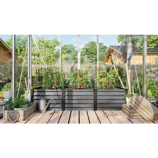 KOVINSKA VISOKA GREDA VITAVIA LINUS IN&OUT 401 S GRANIT/ČRNA