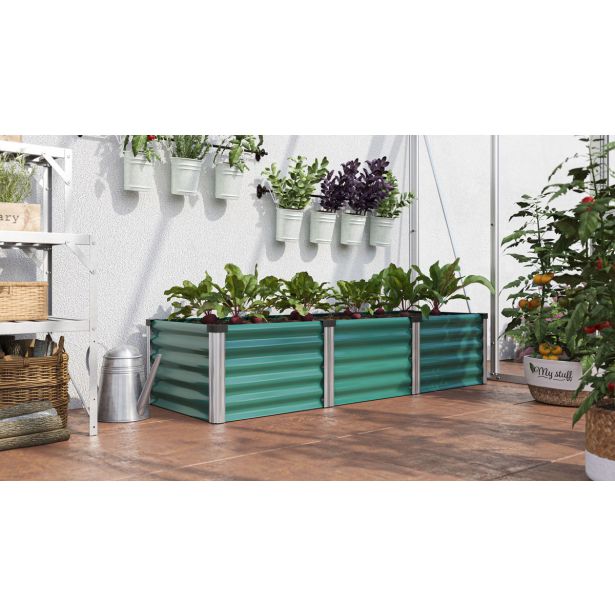 KOVINSKA VISOKA GREDA VITAVIA LINUS IN&OUT 401 S MORSKA TRAVA/ALUM.