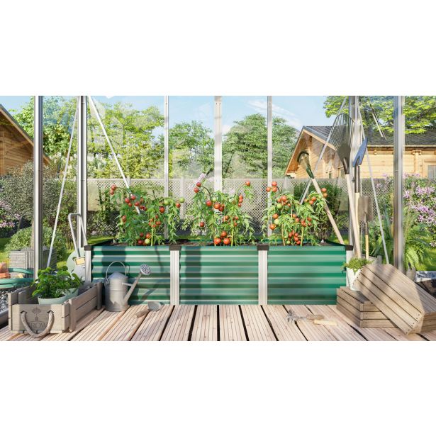 KOVINSKA VISOKA GREDA VITAVIA LINUS IN&OUT 401 S MORSKA TRAVA/ALUM.