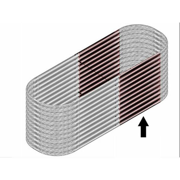 KOVINSKA VISOKA GREDA VITAVIA RAZŠIRITEV 858 NARAVNA 0.80M X 0.86M