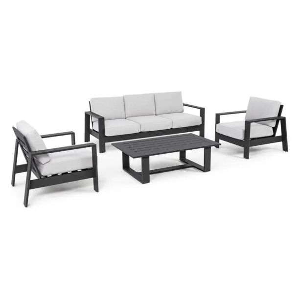 KOVINSKA VRTNA GARNITURA BIZZOTTO HOMEMOTION BALTIC, ANTRACIT SET 4