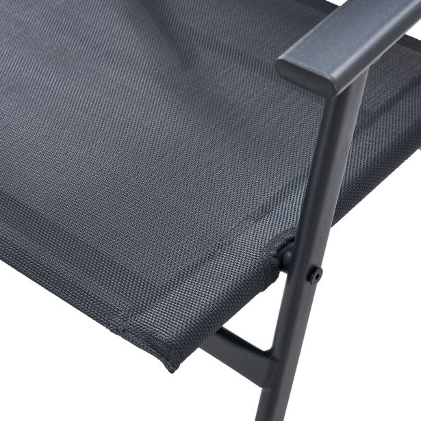 KOVINSKA VRTNA GARNITURA DOMA 150X80 JEKLO TEMNO SIV