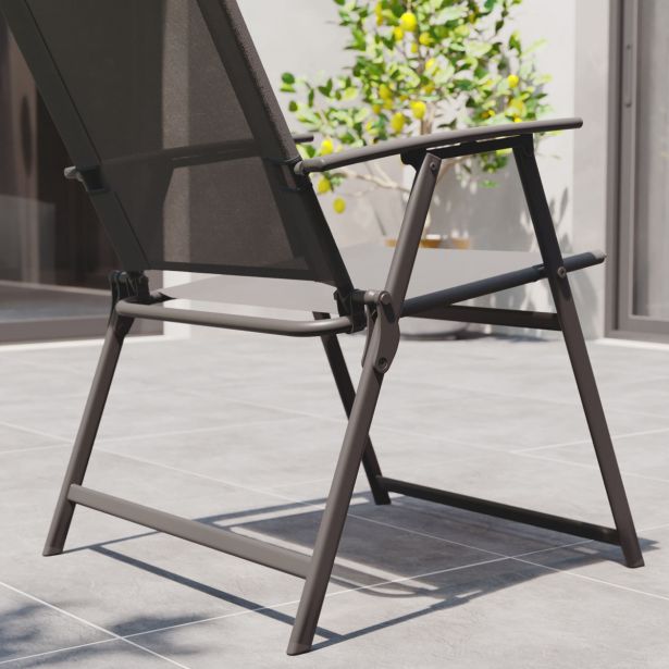 KOVINSKA VRTNA GARNITURA DOMA 150X80 JEKLO TEMNO SIV