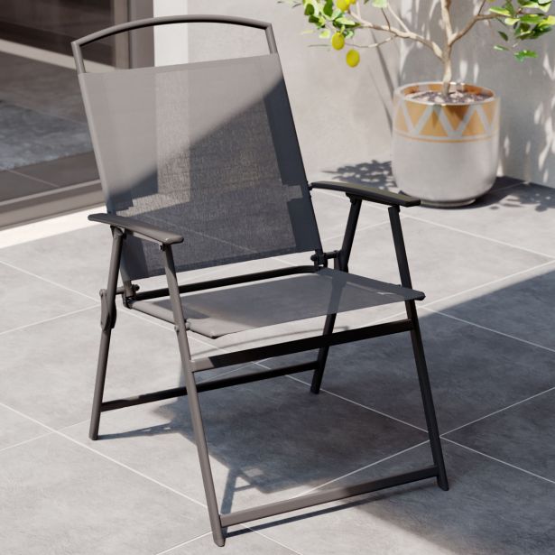 KOVINSKA VRTNA GARNITURA DOMA 150X80 JEKLO TEMNO SIV