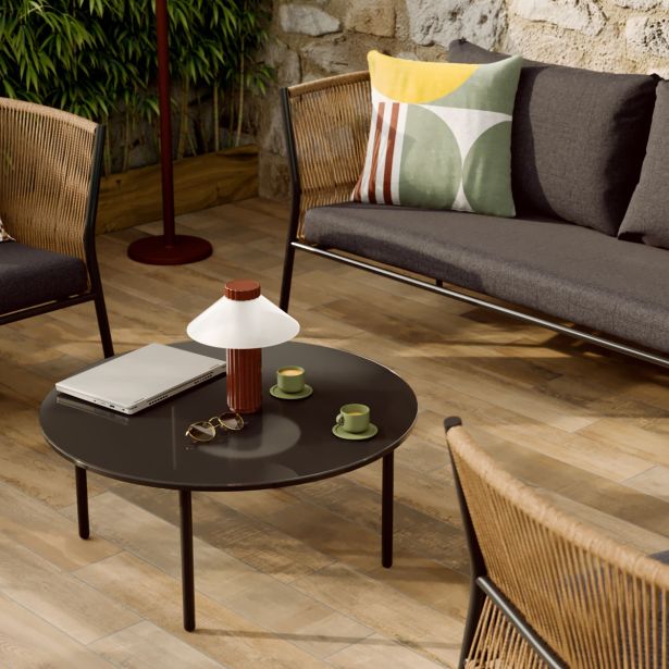 KOVINSKA VRTNA GARNITURA FUJI JEKLO TEMNO SIVA