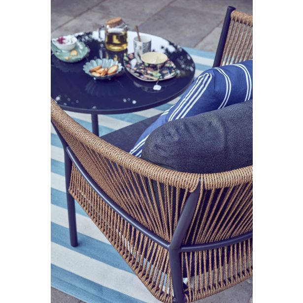 KOVINSKA VRTNA GARNITURA FUJI JEKLO TEMNO SIVA