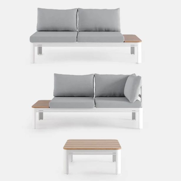 KOVINSKA VRTNA GARNITURA MQ MONO, KOTNA 3 DELNA