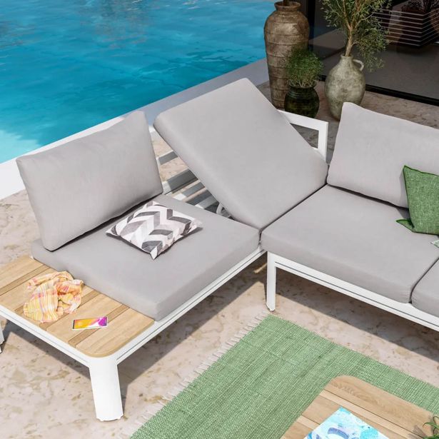 KOVINSKA VRTNA GARNITURA MQ MONO, KOTNA 3 DELNA