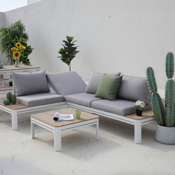 KOVINSKA VRTNA GARNITURA MQ MONO, KOTNA 3 DELNA