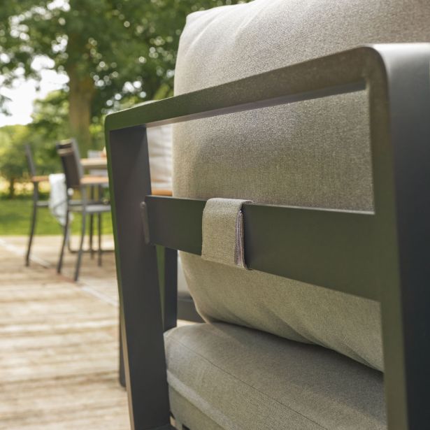 KOVINSKA VRTNA GARNITURA NATERIAL PERSEA TROSED ALU TIKOVINA, TEMNO SIV