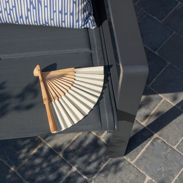 KOVINSKA VRTNA GARNITURA SET ARAMIS SIVA ALU