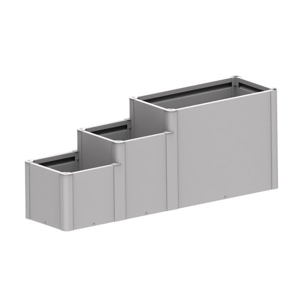 KOVINSKA VRTNA GREDA BIOHORT 59X250X77 CM DAVINCI RAZLIČICA 3 SREBRNA