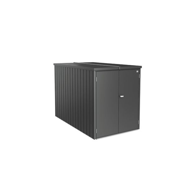 KOVINSKI ZABOJ BIOHORT 122X203 CM MINI GARAŽA DVOJNA VRATA