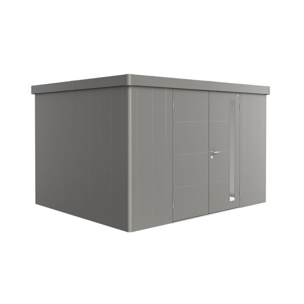 KOVINSKA VRTNA HIŠKA BIOHORT 292X348X222 CM NEO 3D DVOJNA VRATA