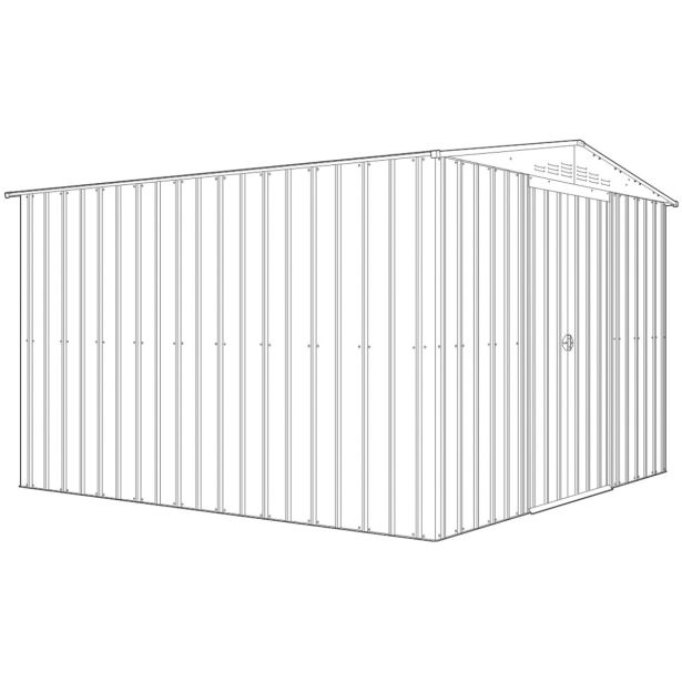 KOVINSKA VRTNA HIŠKA GLOBEL DREAM 1010 SREBRNA Š296 X G300 X V203 CM