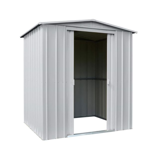 KOVINSKA VRTNA HIŠKA GLOBEL DREAM 65 SREBRNA Š172 X G144 X V193.5 CM