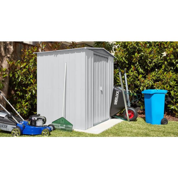 KOVINSKA VRTNA HIŠKA GLOBEL DREAM 65 SREBRNA Š172 X G144 X V193.5 CM