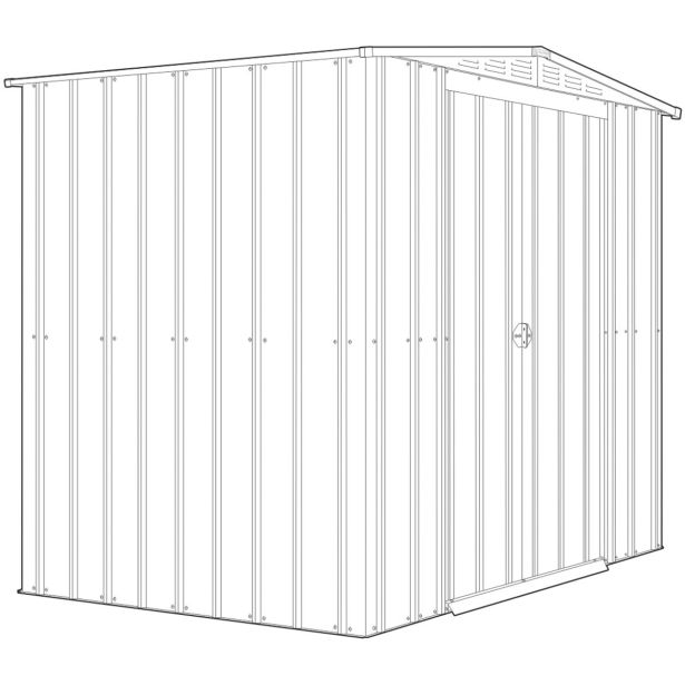 KOVINSKA VRTNA HIŠKA GLOBEL DREAM 65 ZELENA Š172 X G144 X V193.5 CM