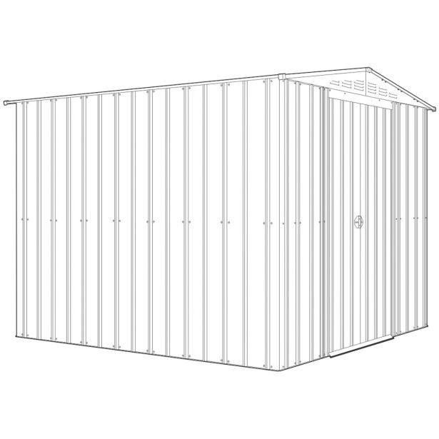 KOVINSKA VRTNA HIŠKA GLOBEL DREAM 88 ANTRACIT Š234 X G238 X V198 CM