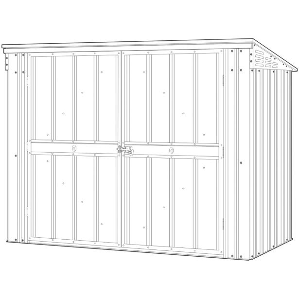 KOVINSKA VRTNA HIŠKA GLOBEL EASY ZA 2-3 SMETNJAKE Š171 X G96 X V131.5 CM