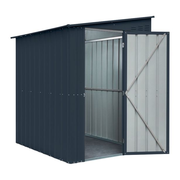 KOVINSKA VRTNA HIŠKA GLOBEL LEANTO 56 ANTRACIT Š145 X G172 X V204 CM