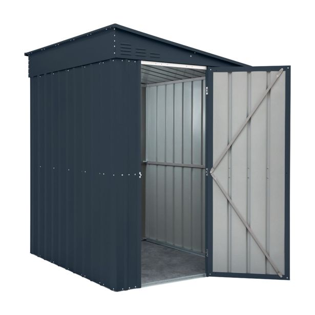 KOVINSKA VRTNA HIŠKA GLOBEL LEANTO 56 ANTRACIT Š145 X G172 X V204 CM