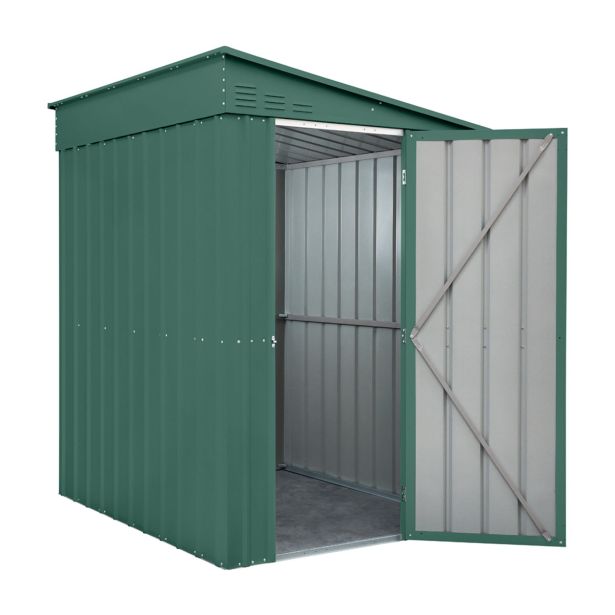 KOVINSKA VRTNA HIŠKA GLOBEL LEANTO 56 ZELENA Š145 X G172 X V204 CM