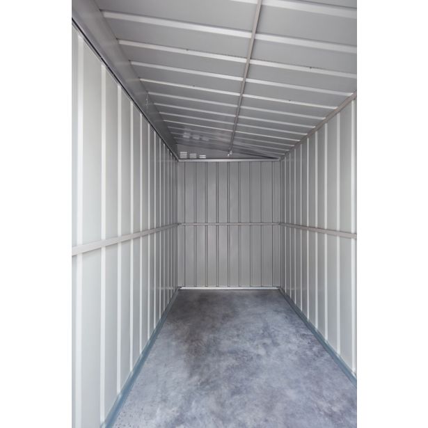 KOVINSKA VRTNA HIŠKA GLOBEL LEANTO 58 SREBRNA Š145 X G234 X V204 CM