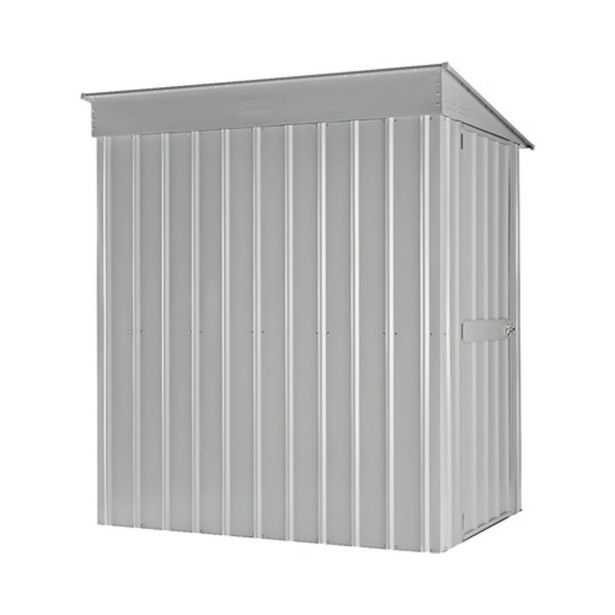 KOVINSKA VRTNA HIŠKA GLOBEL SKILLION 64 SREBRNA Š172 X G113 X V199 CM