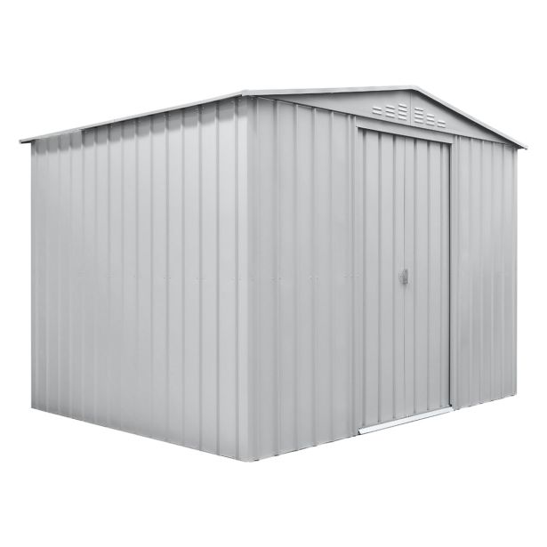 KOVINSKA VRTNA HIŠKA GLOBEL TOWER 108 SREBRNA Š296 X G238 X V203 CM