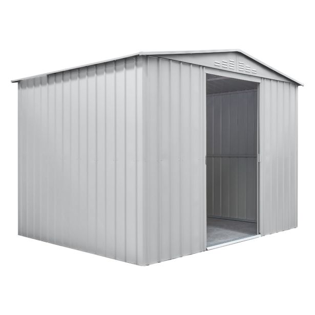 KOVINSKA VRTNA HIŠKA GLOBEL TOWER 108 SREBRNA Š296 X G238 X V203 CM