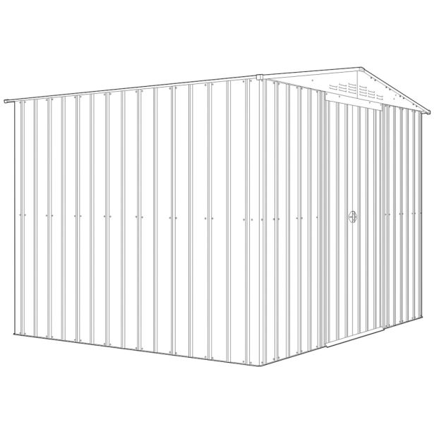 KOVINSKA VRTNA HIŠKA GLOBEL TOWER 108 ZELENA Š296 X G238 X V203 CM