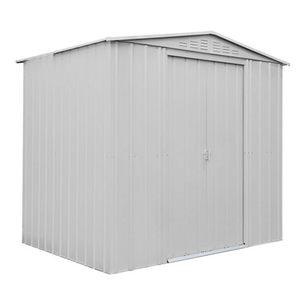 KOVINSKA VRTNA HIŠKA GLOBEL TOWER 86 SREBRNA Š234 X G175 X V220 CM