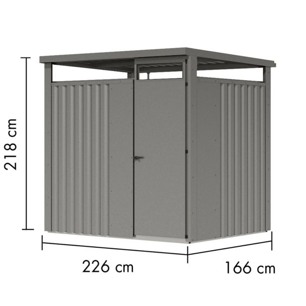 KOVINSKA VRTNA HIŠKA KARIBU OSTEN 1.5 ALUMINUM 220X160X215