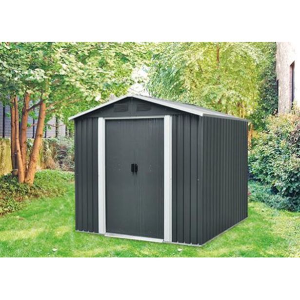 KOVINSKA VRTNA HIŠKA PERGART DRESDEN II 86 SIVA S226 X G162 X V206 CM