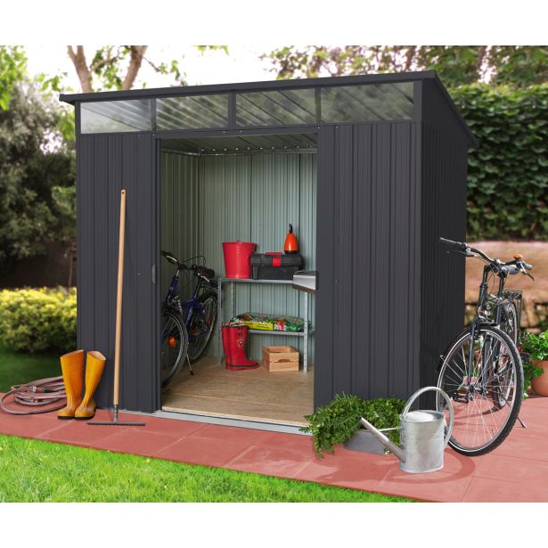 KOVINSKA VRTNA HIŠKA PERGART LUEBECK 86 ANTRACIT Š238 X G194 X V203