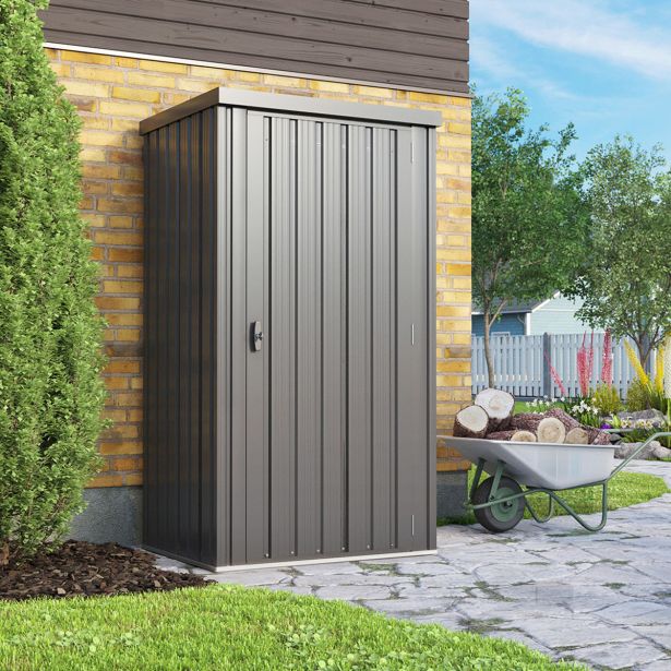 KOVINSKA VRTNA HIŠKA VITAVIA MARBURG 180X98X81 MAT ANTRACIT